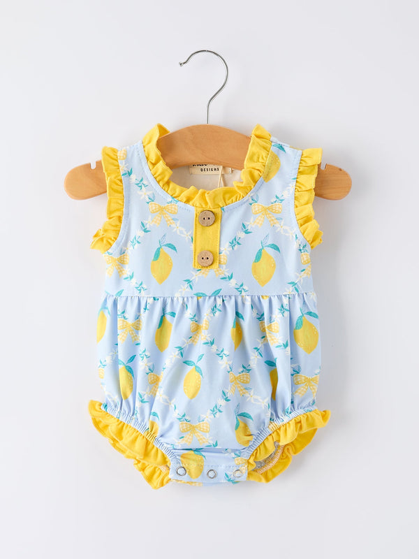summer-lemon-floral-print-girl-sleeveless-ruffle-romper-sophias-styleRomper-1