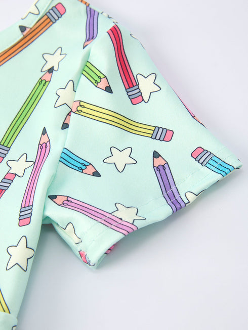back-to-school-pencil-print-girls-dress-short-sleeve-sophias-style-4