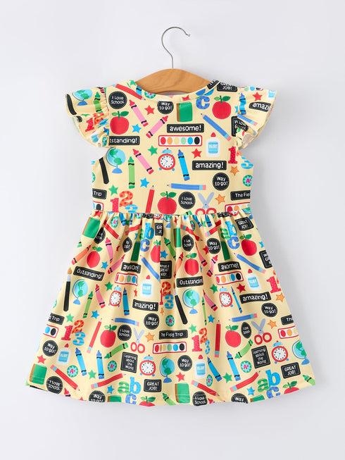 back-to-school-alphabet-number-girls-dress-ruffle-sleeve-sophias-style-2