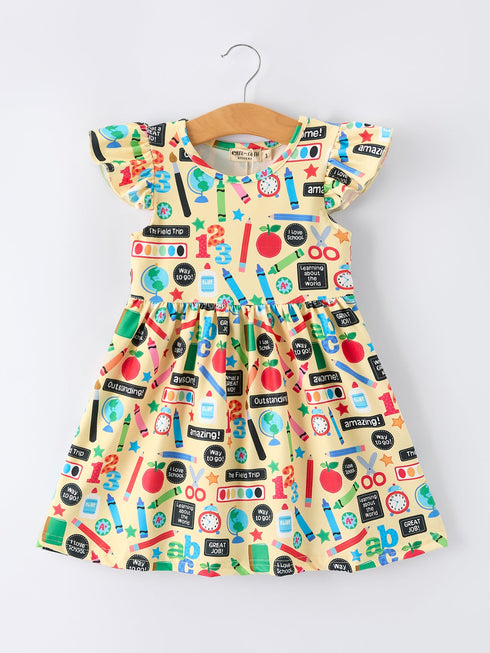 back-to-school-alphabet-number-girls-dress-ruffle-sleeve-sophias-styleDress-1