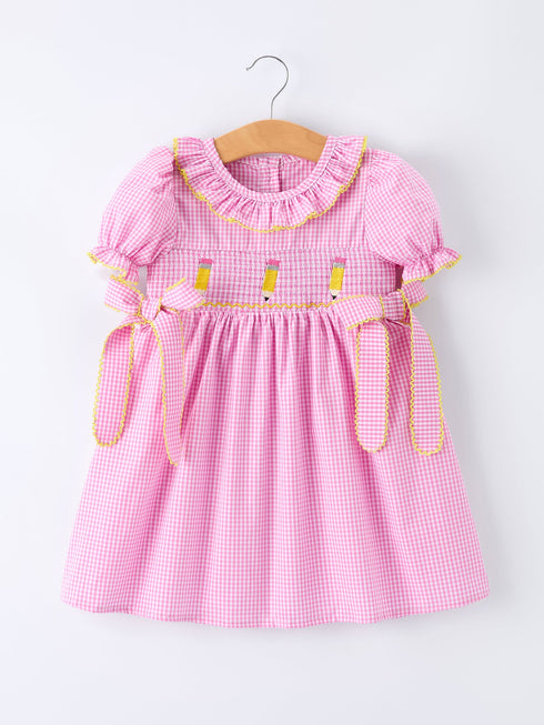 back-to-school-plaid-girls-dress-smocked-puff-sleeve-bow-sophias-styleDress-1