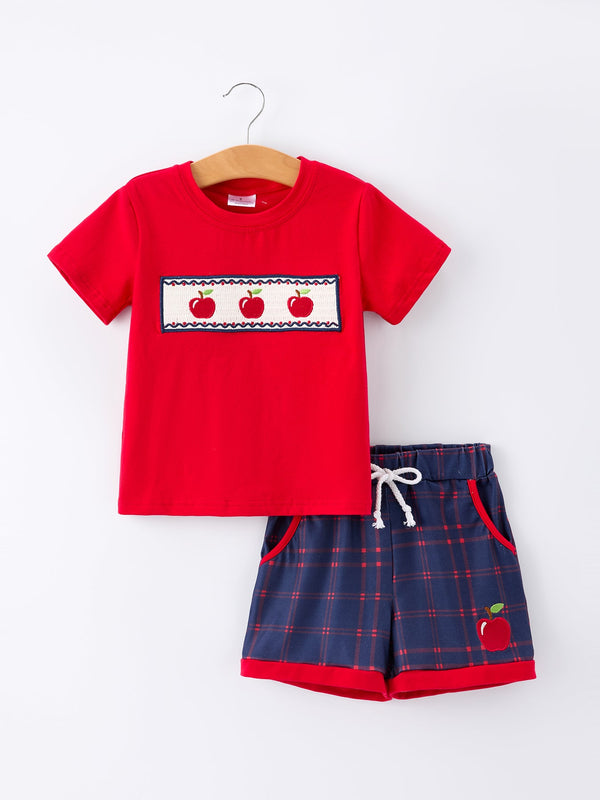 back-to-school-apple-boys-set-plaid-shorts-sophias-styleOutfit-1