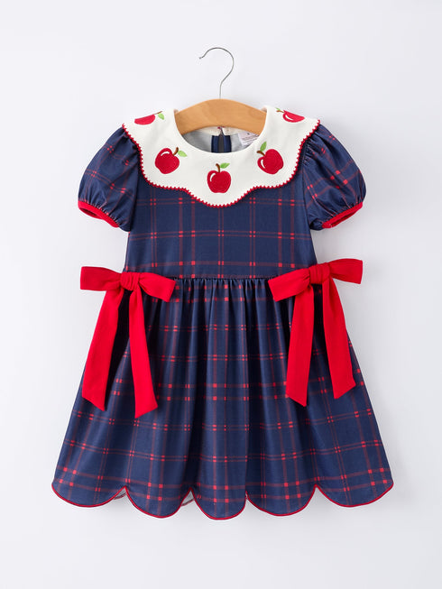 back-to-school-apple-plaid-girls-dress-scallop-hem-bow-sophias-styleDress-1