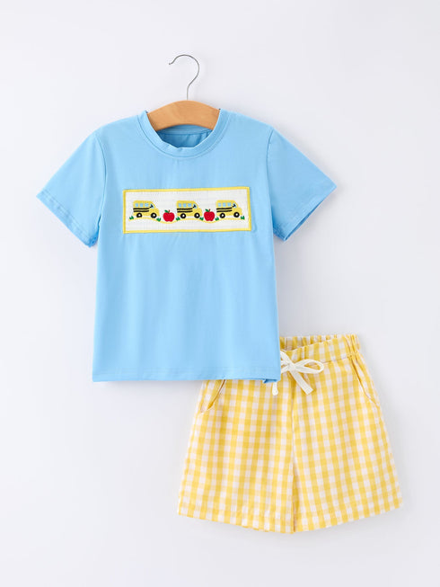back-to-school-school-bus-boys-set-plaid-shorts-sophias-styleOutfit-1