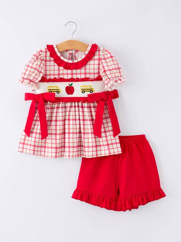 back-to-school-school-bus-embroidery-plaid-girls-set-ruffle-bow-sophias-styleOutfit-1
