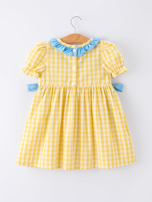 back-to-school-school-bus-plaid-girls-dress-ruffle-collar-bow-sophias-style-2