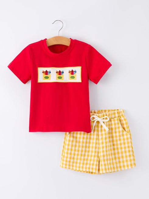 back-to-school-crayon-smocked-boys-plaid-shorts-set-sophias-styleOutfit-1
