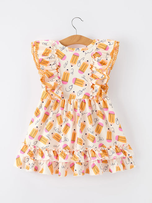 girls-back-to-school-pencil-twirl-dress-ruffle-flutter-sleeve-sophias-style-2