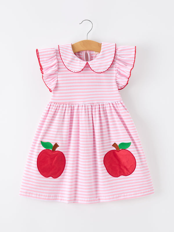 girls-back-to-school-apple-applique-twirl-dress-ruffle-petal-collar-sophias-styleDress-1