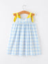 girls-back-to-school-pencil-plaid-dress-bow-applique-smocked-sophias-style-2