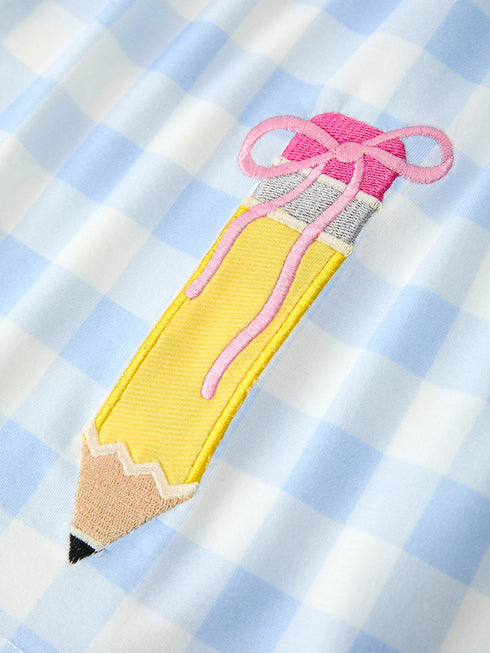 girls-back-to-school-pencil-plaid-dress-bow-applique-smocked-sophias-style-4