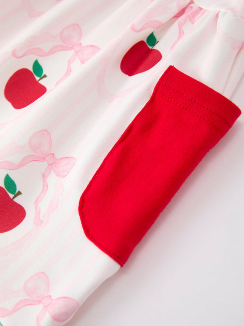 girls-back-to-school-apple-bow-pocket-ruffle-top-shorts-set-sophias-style-5