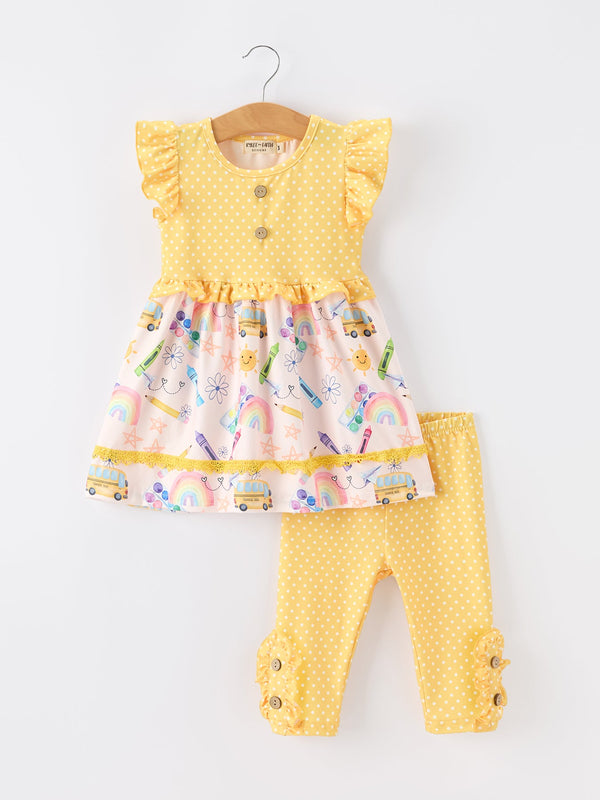 girls-back-to-school-rainbow-school-bus-ruffle-dress-leggings-set-sophias-styleOutfit-1