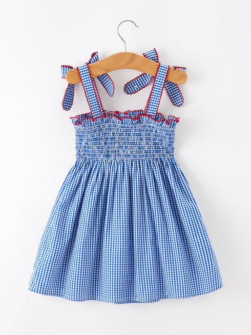 girls-4th-of-july-plaid-twirl-dress-bow-smocked-sophias-style-2