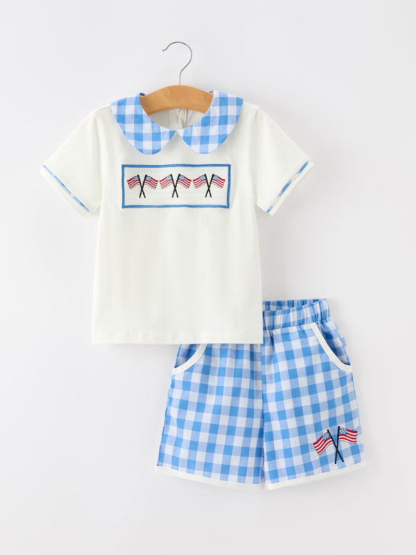 girls-4th-of-july-plaid-outfit-set-flag-embroidery-peter-pan-collar-sophias-styleOutfit-1