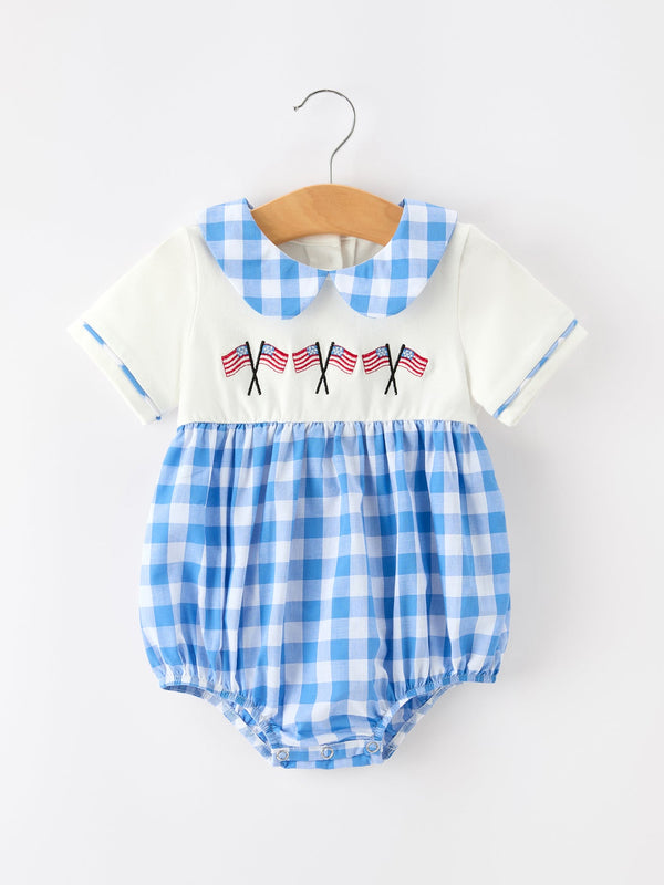 boys-4th-of-july-plaid-romper-embroidery-petals-collar-sophias-styleRomper-1