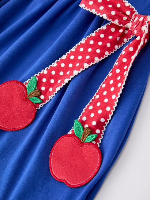 girls-back-to-school-apple-polka-dot-petals-collar-bow-dress-sophias-style-4