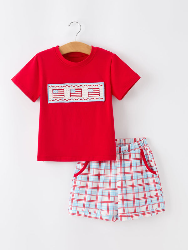 4th-of-july-flag-boys-set-short-sleeve-top-plaid-shorts-sophias-styleOutfit-1