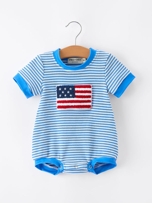 4th-of-july-flag-chenille-baby-boy-romper-blue-stripe-sophias-styleRomper-1