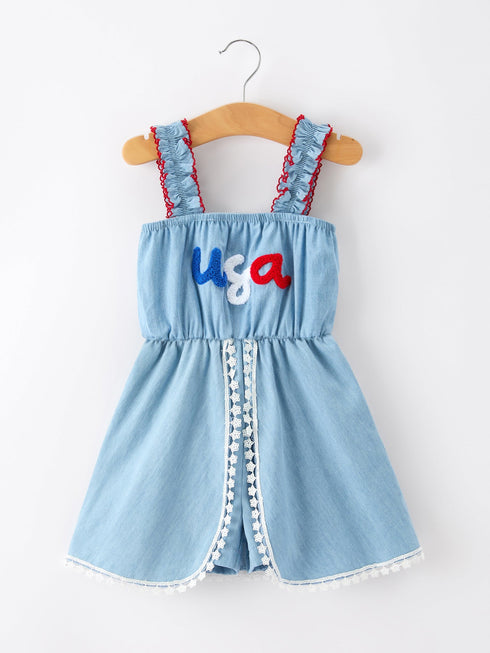 4th-of-july-usa-chenille-girls-romper-dress-denim-lace-trim-sophias-styleDress-1