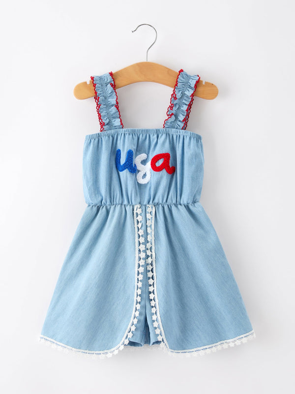 4th-of-july-usa-chenille-girls-romper-dress-denim-lace-trim-sophias-styleDress-1