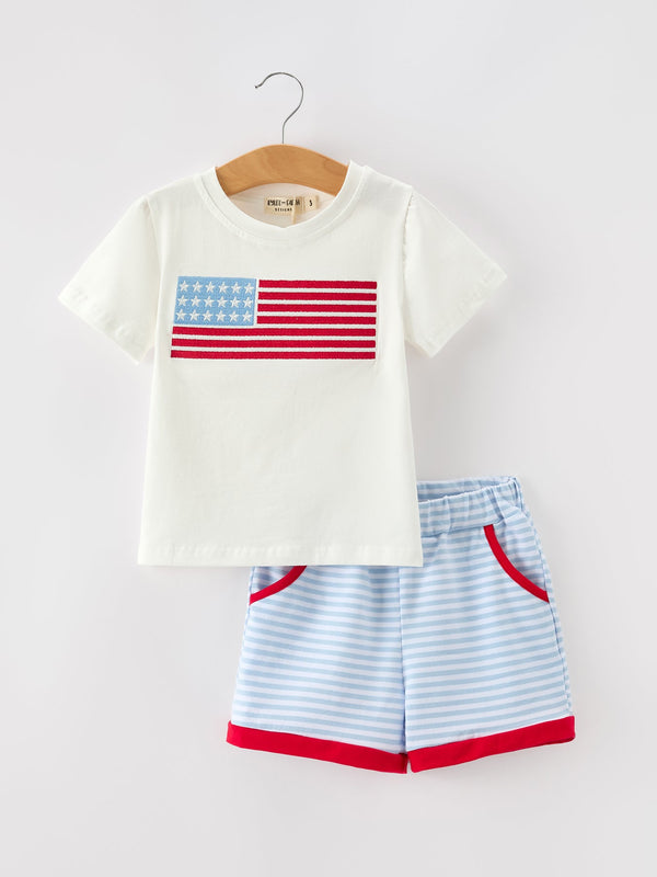 4th-of-july-flag-applique-boy-top-and-shorts-set-sophias-styleOutfit-1