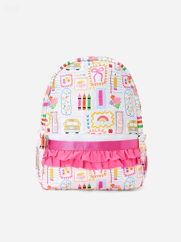 back-to-school-print-girls-backpack-ruffle-bag-sophias-styleBackpack-1