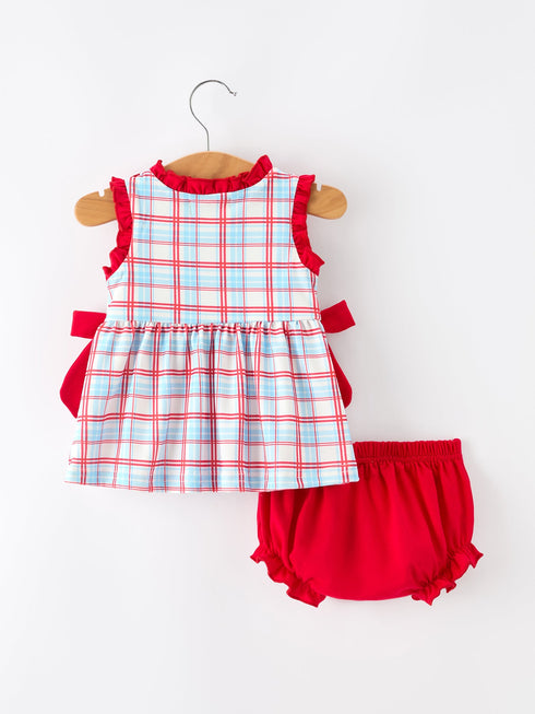 4th-of-july-plaid-bow-girls-set-smocked-puff-sleeve-top-bloomer-sophias-style-2