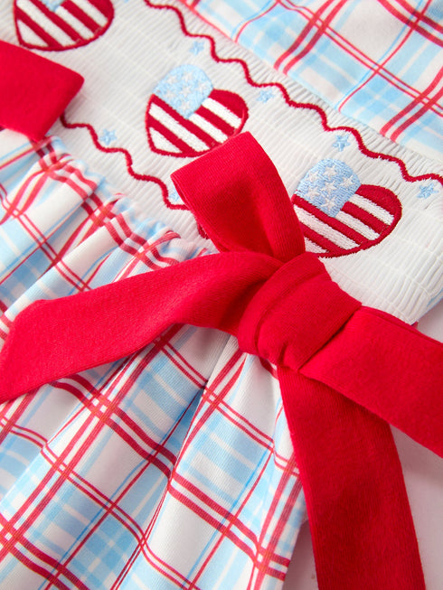 4th-of-july-plaid-bow-girls-set-smocked-puff-sleeve-top-bloomer-sophias-style-4