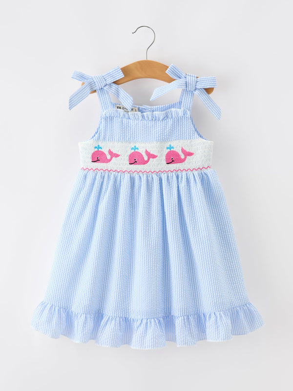whale-embroidered-smocked-seersucker-girls-dress-bow-sophias-styleDress-1