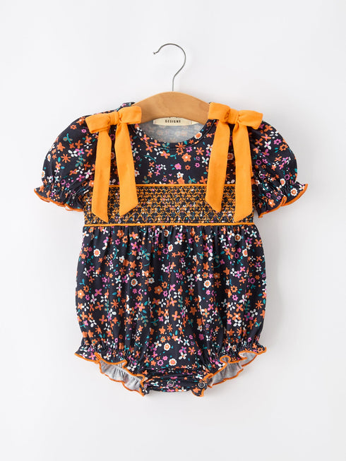 fall-orange-floral-baby-bubble-sophias-styleRomper-1