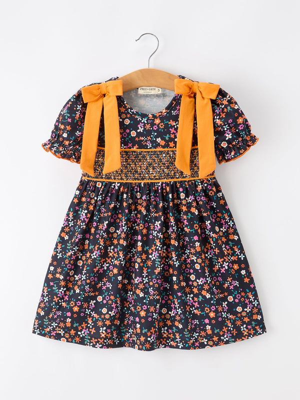 fall-orange-bow-smocked-floral-girl-dress-sophias-styleDress-1