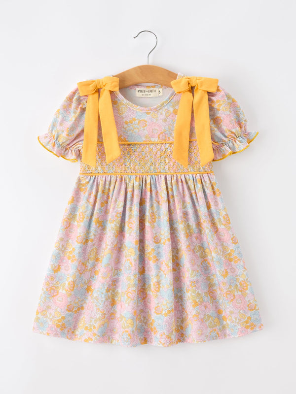 yellow-bow-smocked-floral-girl-dress-sophias-styleDress-1