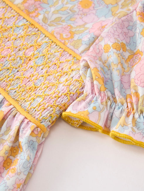 yellow-bow-smocked-floral-girl-dress-sophias-style-3