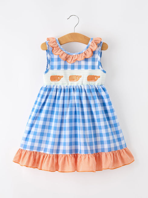 summer-whale-embroidery-girls-dress-plaid-ruffle-collar-sophias-styleDress-1