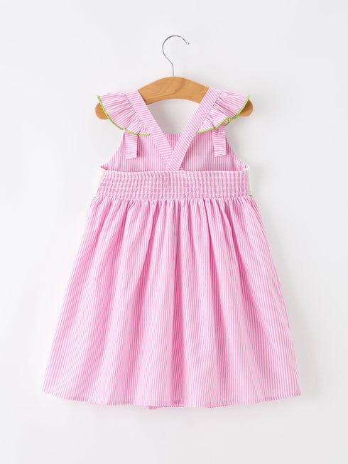 turtle-girls-dress-pink-stripe-ruffle-strap-sophias-style-2