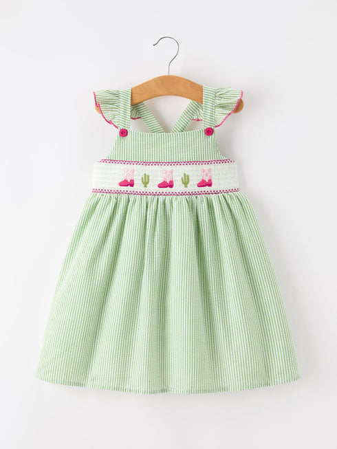 western-boots-cactus-girls-dress-stripe-sophias-styleDress-1