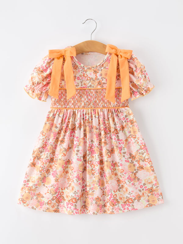 peach-bow-smocked-floral-girl-dress-sophias-styleDress-1