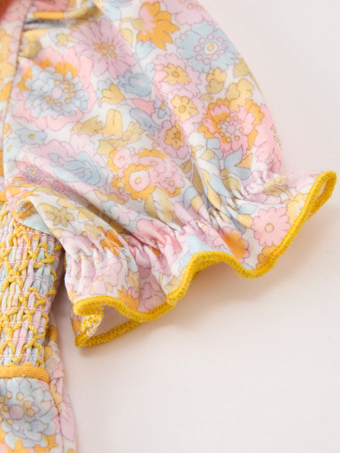 yellow-bow-smocked-floral-baby-bubble-sophias-style-4