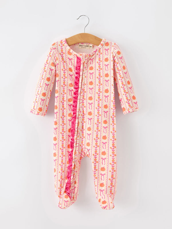 halloween-thanksgiving-pumpkin-bow-baby-sleeper-sophias-styleRomper-1