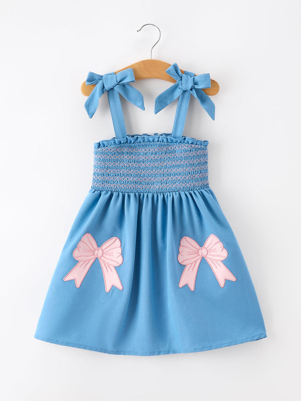 summer-bow-girls-dress-smocked-strap-dress-bow-applique-sophias-styleDress-1