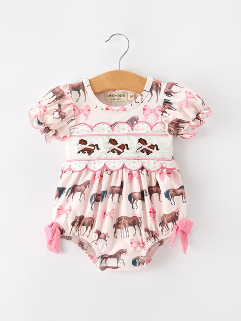 western-horse-smocked-girls-romper-bow-ruffle-short-sleeve-sophias-styleRomper-1