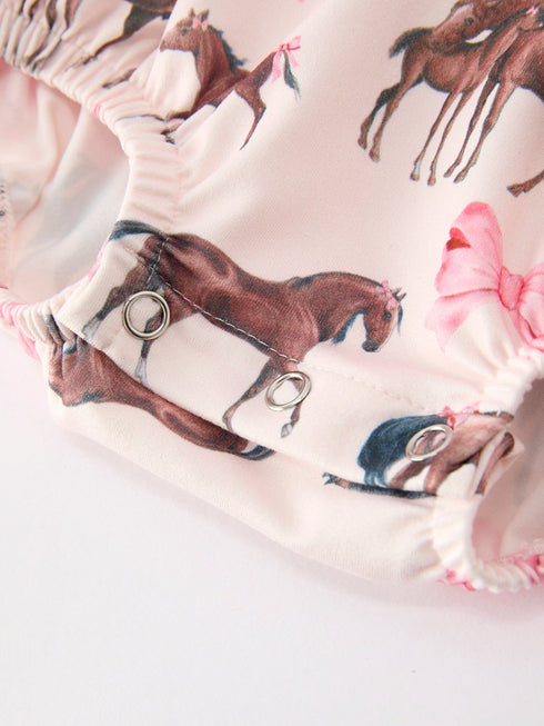 western-horse-smocked-girls-romper-bow-ruffle-short-sleeve-sophias-style-5