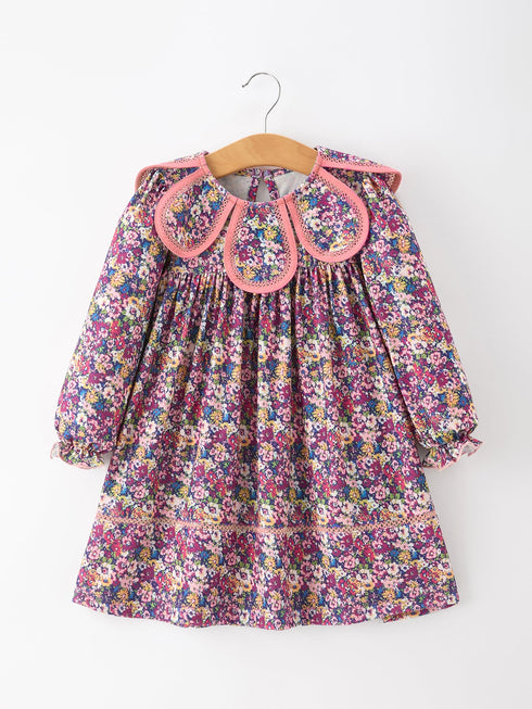 pink-floral-petals-collar-girl-dress-sophias-styleDress-1