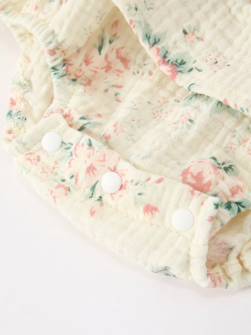 muslin-summer-floral-print-smocked-baby-girl-romper-set-hat-sophias-style-4