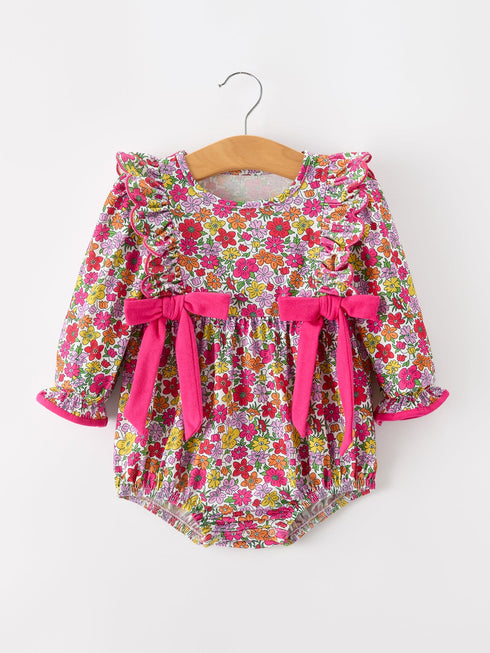 hot-pink-bow-floral-girl-bubble-romper-sophias-styleRomper-1