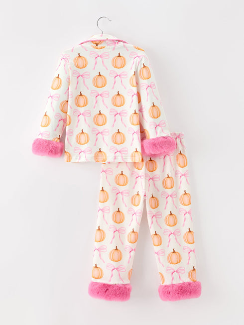 halloween-thanksgiving-pumpkin-bow-fur-pajama-set-sophias-style-7