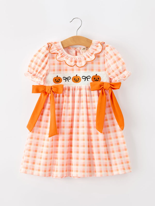 halloween-pumpkin-plaid-bow-girls-dress-sophias-styleDress-1