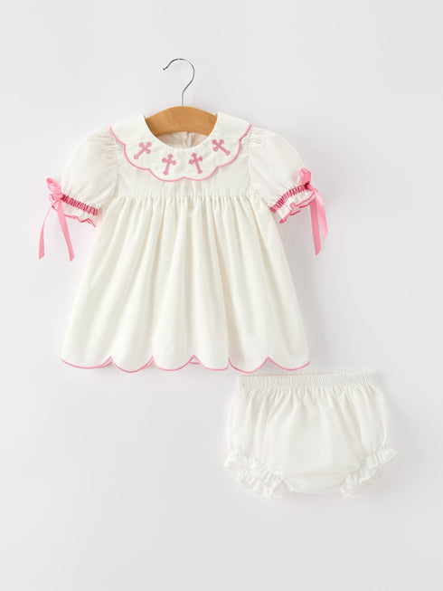 church-christ-pink-cross-bishop-christening-girls-bloomer-set-sophias-styleRomper-1