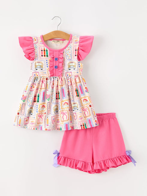 back-to-school-crayon-bow-girls-flutter-sleeve-shorts-set-sophias-stylePajamas-1